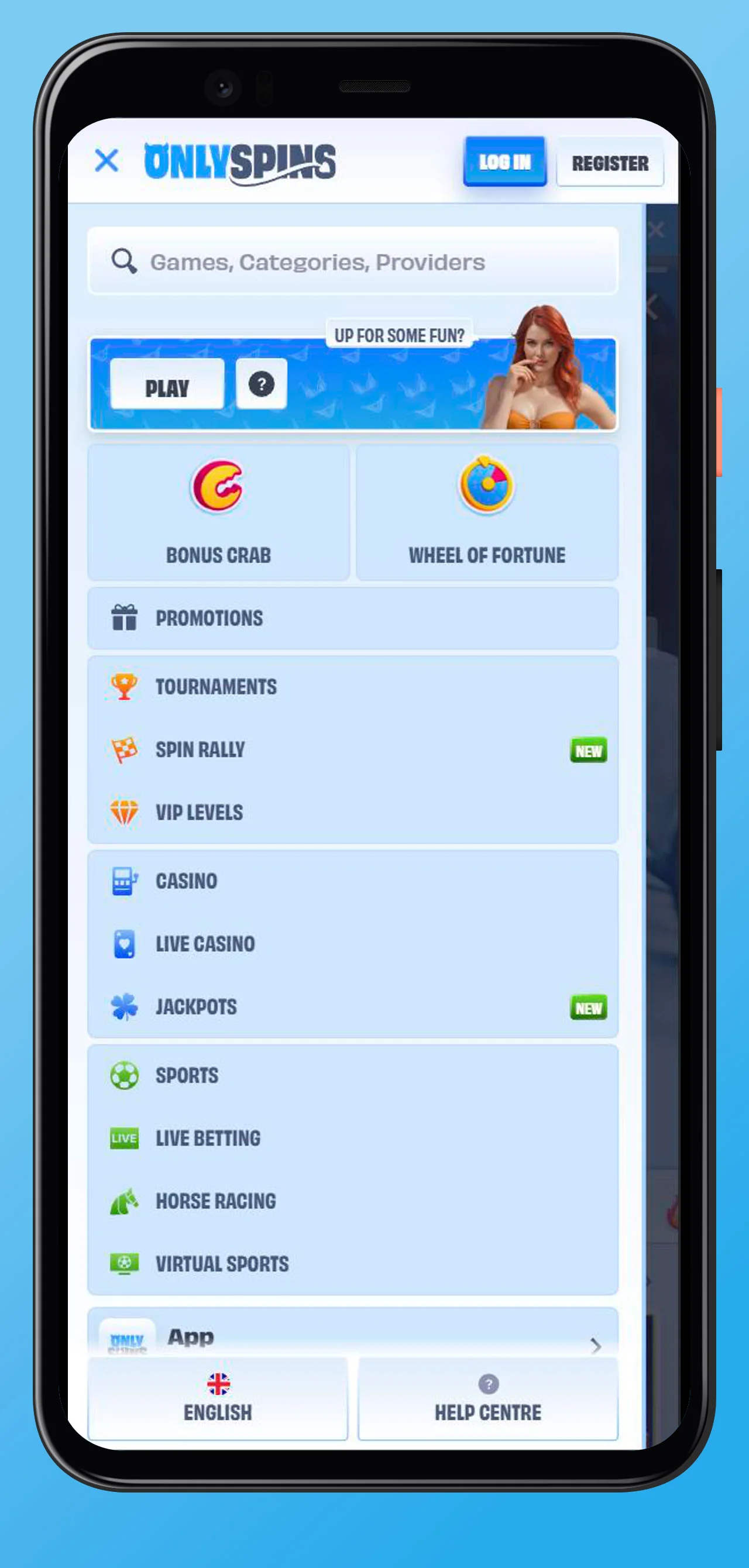 app menu