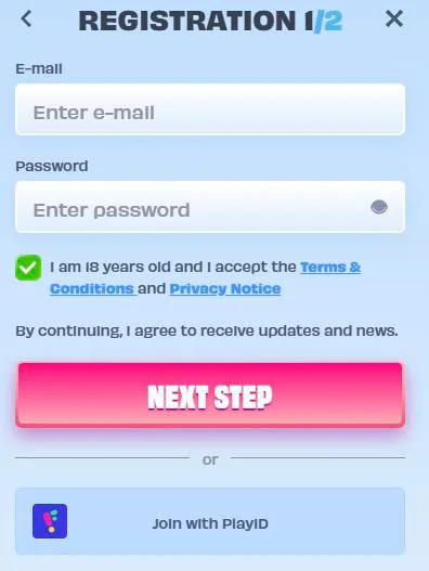 sign up form 1
